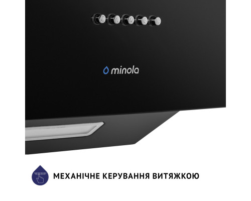 Витяжка декоративна похила Minola HDN 5224 BL 700 LED ( УТ000003782 )