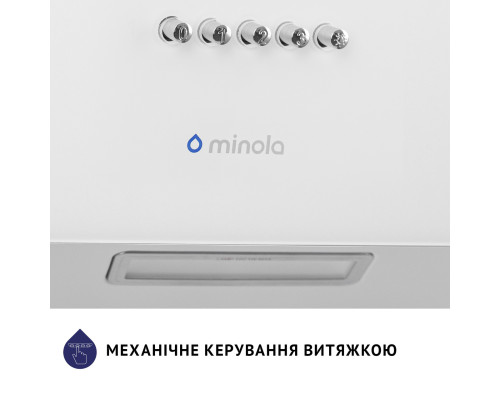 Витяжка декоративна похила Minola HDN 5224 WH 700 LED ( УТ000003783 )