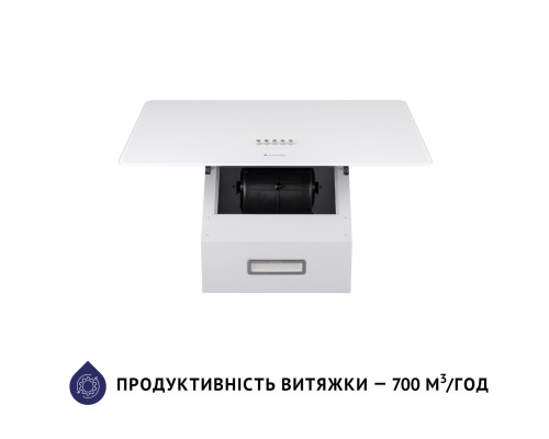 Витяжка декоративна похила Minola HDN 6224 WH 700 LED ( УТ000003779 )
