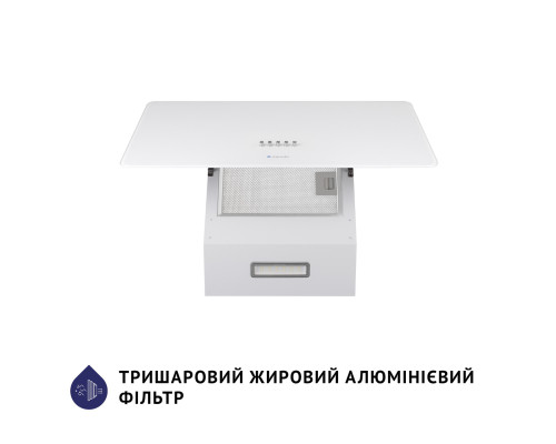 Витяжка декоративна похила Minola HDN 6224 WH 700 LED ( УТ000003779 )