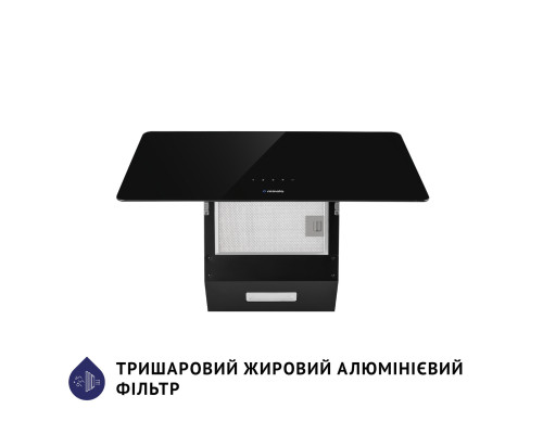 Витяжка декоративна похила Minola HVS 6224 BL 700 LED ( УТ000003780 )