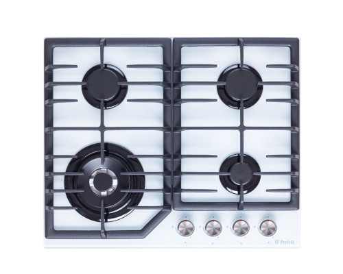 Поверхность газовая на стекле Perfelli DIAMOND GW69C BIANCO