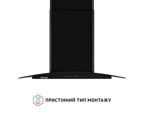 Витяжка декоративна зі склом Perfelli GRASSI 6HMB NERO ( УТ000003663 )