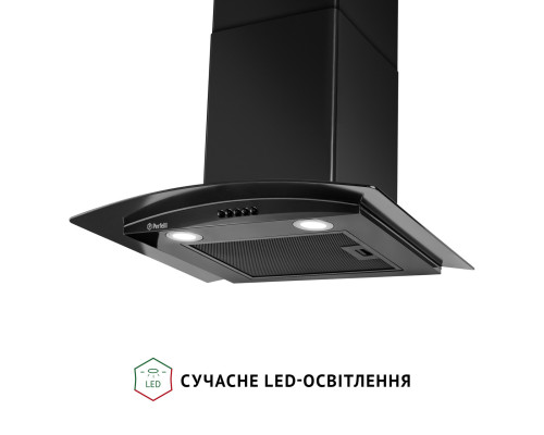 Витяжка декоративна зі склом Perfelli GRASSI 6HMB NERO ( УТ000003663 )
