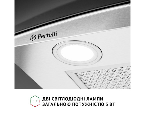 Витяжка декоративна зі склом Perfelli GRASSI 6HMX INOX ( УТ000003662 )
