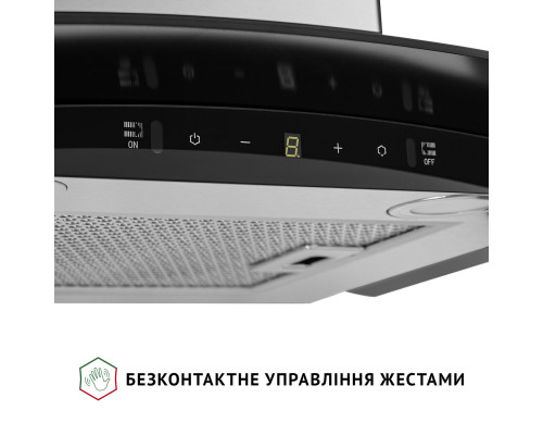 Витяжка декоративна зі склом Perfelli GRASSI 6PWX INOX ( УТ000003664 )