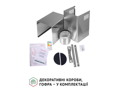 Витяжка декоративна зі склом Perfelli GRASSI 6PWX INOX ( УТ000003664 )