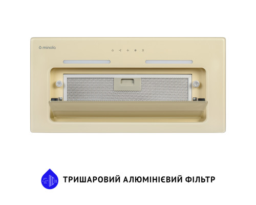 Витяжка повновбудована Minola HBI 6873 IV GLASS 1200 LED Line ( УТ000003901 )