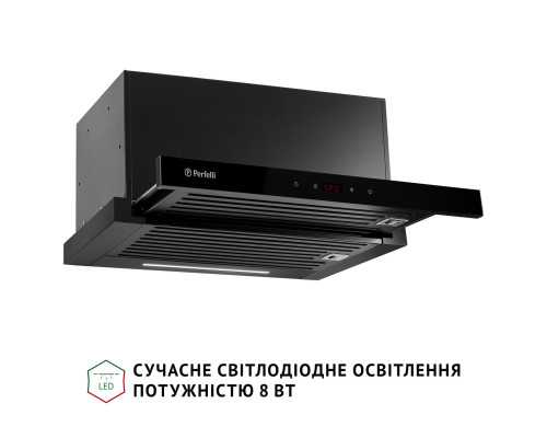 Витяжка телескопічна PERFELLI ISEO 6PSF NERO ( УТ000003906 )