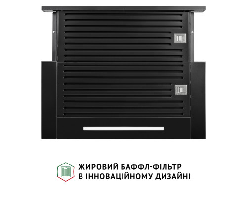 Витяжка телескопічна PERFELLI ISEO 6PSF NERO ( УТ000003906 )