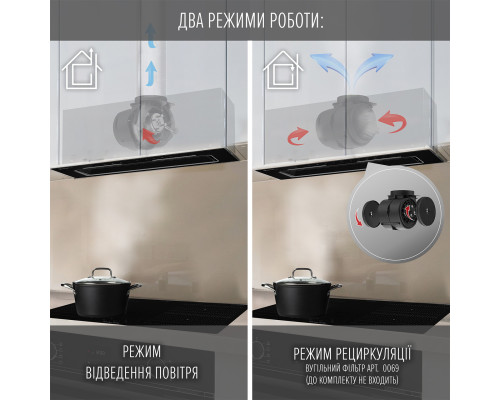 Витяжка повновбудована PERFELLI NUOVA 6JWRB NERO