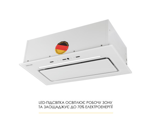 Витяжка повновбудована WEILOR LUMINA WBG 65 WHITE