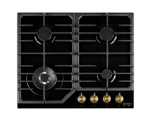 Поверхня газова на склі PERFELLI VINTAGE GW69C NERO ( УТ000004577 )