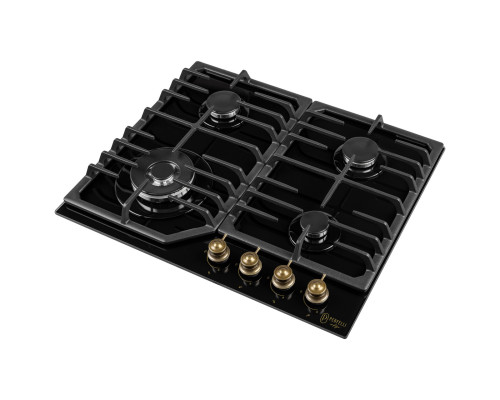 Поверхня газова на склі PERFELLI VINTAGE GW69C NERO ( УТ000004577 )