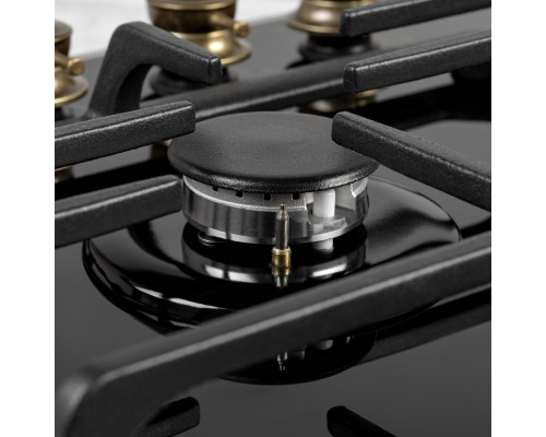 Поверхня газова на склі PERFELLI VINTAGE GW69C NERO ( УТ000004577 )