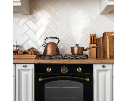 Поверхня газова на склі PERFELLI VINTAGE GW69C NERO ( УТ000004577 )
