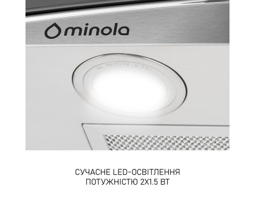 Витяжка декоративна зі склом Minola MTG 6642 I LED ( УТ000003869 )