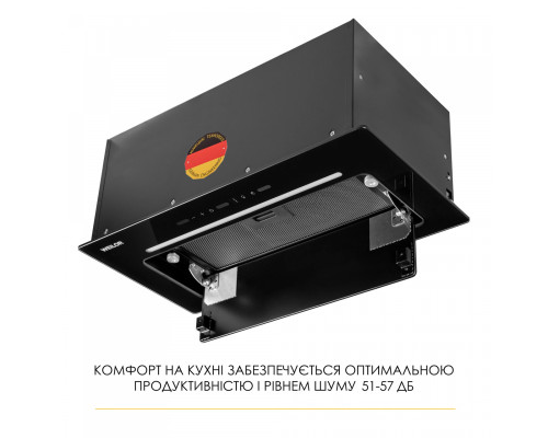 Витяжка повновбудована WEILOR LUMINA WBG 66 BLACK