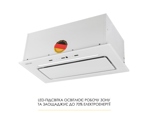 Витяжка повновбудована WEILOR LUMINA WBG 68 WHITE ( УТ000004554 )