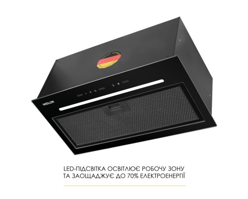 Витяжка повновбудована WEILOR LUNA WBG 56 BLACK ( УТ000004609 )