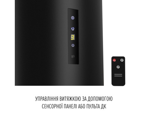 Витяжка острівна PERFELLI DESIGN ISOLA 35 NERO SILENZIO ( УТ000004593 )