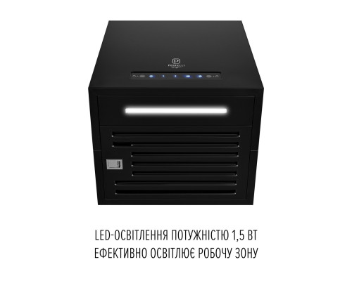 Витяжка острівна PERFELLI DESIGN QUATTRO 41 NERO SILENZIO ( УТ000004591 )