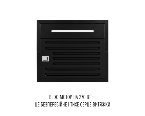 Витяжка острівна PERFELLI DESIGN QUATTRO 41 NERO SILENZIO ( УТ000004591 )