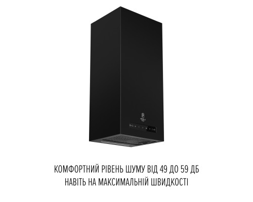 Витяжка пристінна PERFELLI DESIGN QUADRO 36 NERO SILENZIO ( УТ000004596 )