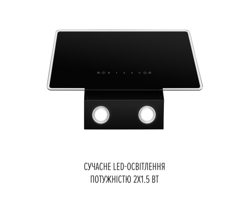 Вытяжка декоративная наклонная PERFELLI VIO 5HW NERO