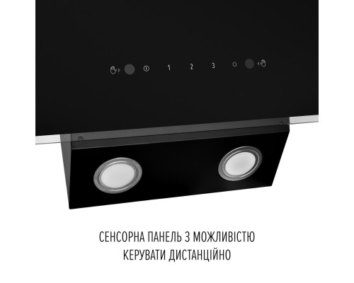 Витяжка декоративна похила PERFELLI VIO 6HW NERO ( УТ000004683 )