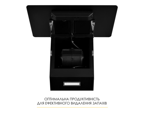 Витяжка декоративна похила WEILOR AURA WDS 53 BLACK ( УТ000004679 )