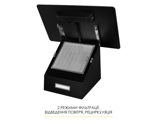 Витяжка декоративна похила WEILOR AURA WDS 53 BLACK ( УТ000004679 )