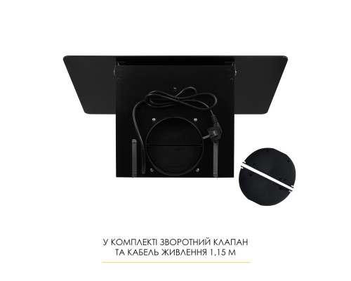 Витяжка декоративна похила WEILOR AURA WDS 53 BLACK ( УТ000004679 )