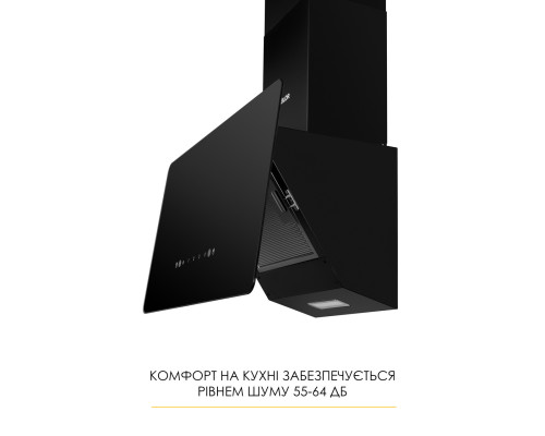 Витяжка декоративна похила WEILOR AURA WDS 63 BLACK ( УТ000004677 )