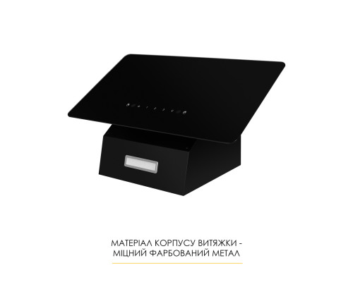 Витяжка декоративна похила WEILOR AURA WDS 63 BLACK ( УТ000004677 )