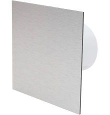 Вытяжной вентилятор c датчиком влажности и таймером AirRoxy dRim 100 BB HS Brushed Aluminum Серый