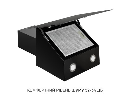 Витяжка декоративна похила Minola HVS 6812 BL 1200 LED ( УТ000004625 )