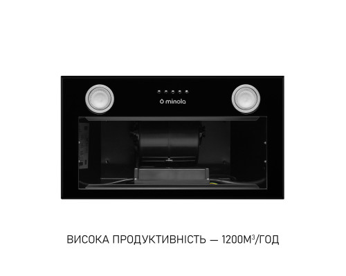 Витяжка повновбудована Minola HBI 5722 BLF 1200 LED ( УТ000004715 )