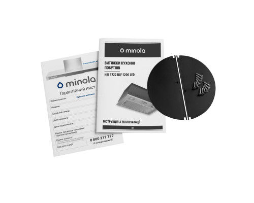 Витяжка повновбудована Minola HBI 5722 BLF 1200 LED ( УТ000004715 )