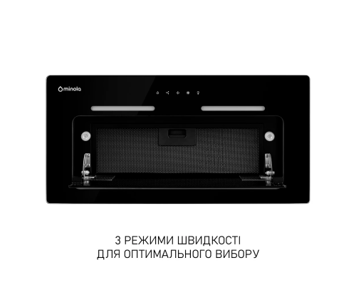 Витяжка повновбудована Minola HBI 6873 BL GLASS 1200 LED Line ( УТ000003899 )