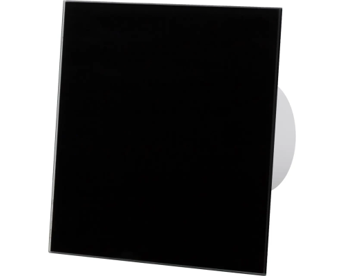 Вытяжной вентилятор с таймером задержки выключения AirRoxy dRim 125 BB TS plexi Black Черный глянцевый
