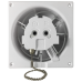Вытяжной вентилятор AirRoxy dRim 100 BB PS plexi Grey  шнуровой выключатель Серый
