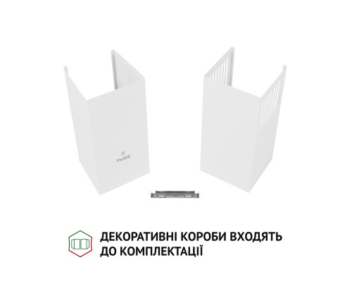 Вытяжка декоративная наклонная Perfelli DNS 6482 D 850 WH LED ( УТ000003009 )