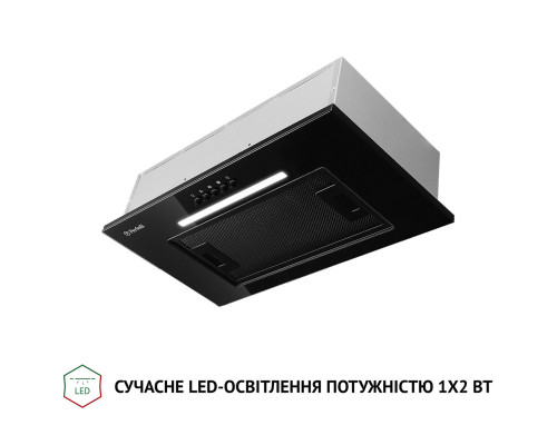 Витяжка повновбудована Perfelli BI 5256 BL 700 LED
