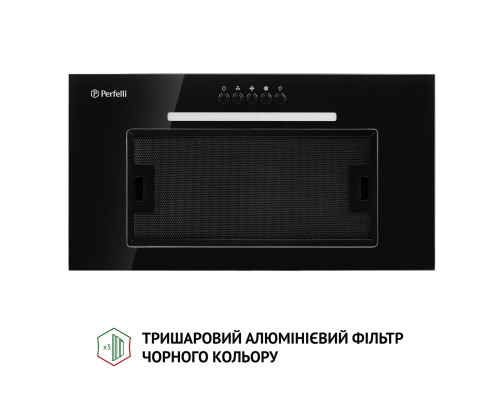 Витяжка повновбудована Perfelli BI 5256 BL 700 LED