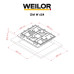 Варочная поверхность на металле WEILOR GM W 654 SS ( УТ000004635 )