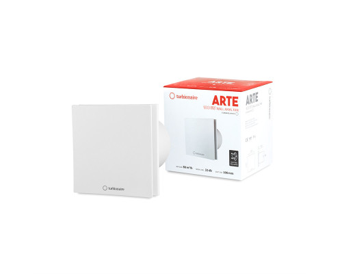 Вытяжной вентилятор Turbionaire ARTE 100 SW standart White белый