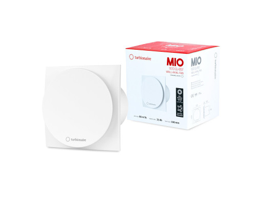 Вытяжной вентилятор Turbionaire MIO 100 SW standart White белый матовый