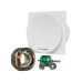 Вытяжной вентилятор Turbionaire MIO 100 LL SW standart White белый матовый