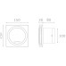 Вытяжной вентилятор Turbionaire RING 100 SW standart White белый матовый
